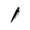 Pen Icon In Flat Style Vector For Apps, UI, Websites. Black Icon Vector Illustration Royalty Free Stock Photo