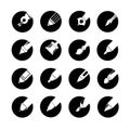 Pen icons Royalty Free Stock Photo