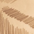 Pen Illustration. Coffee or Brown Graphic Image. Sepia Chalk Scribble. Abstract Template.