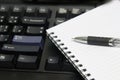 Pen Notebook Computer Royalty Free Stock Photo