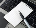 Pen Notebook Computer Royalty Free Stock Photo