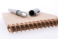 Pen on a notebook Royalty Free Stock Photo