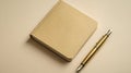 A pen and a notebook on a table (AI Generated Royalty Free Stock Photo