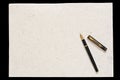 Pen and old paper Royalty Free Stock Photo