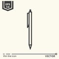 Pen. One icon - office supplies series Royalty Free Stock Photo