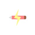 Pen, power, innovation icon. Simple color vector elements of innovations icons for ui and ux, website or mobile application