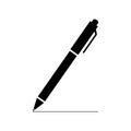 Pen sign icon vector illustration isolated on white. Write line.