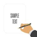 Pen with space for text. Royalty Free Stock Photo