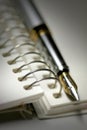Pen And Spiral Bound Royalty Free Stock Photo
