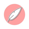 pen sticker icon. Simple thin line, outline vector of web icons for ui and ux, website or mobile application Royalty Free Stock Photo
