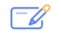 Pen and Text Input Field Icon - User Entry Symbol, vector design Generative AI Royalty Free Stock Photo