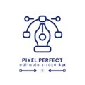 Pen tool cursor linear desktop icon Royalty Free Stock Photo