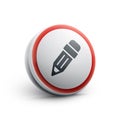 Pen web icon Royalty Free Stock Photo