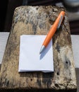 Pen on wooden floors apply to finance Royalty Free Stock Photo