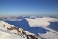 Pen y Fan mountain summit in winter Royalty Free Stock Photo