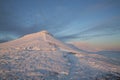 Pen y Fan mountain in winter Royalty Free Stock Photo