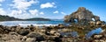 Pena Furada. Singular rock formation in Ortigueira. Coruna. Spain