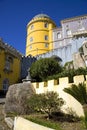 The Pena Palace Portugal on a high rock, the castle Moorish eclectic style, the pride of Portugal Palma