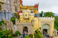 Pena Palace, a Romanticist castle in Sintra, Portugal Royalty Free Stock Photo