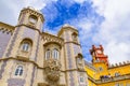 Pena Palace, a Romanticist castle in Sintra, Portugal Royalty Free Stock Photo