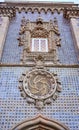 Pena Palace in Sintra, Lisbon, Portugal. Famous landmark. Most beautiful castles in Europe Royalty Free Stock Photo