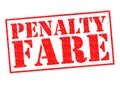 PENALTY FARE Royalty Free Stock Photo