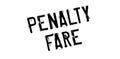 Penalty Fare rubber stamp Royalty Free Stock Photo