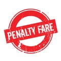 Penalty Fare rubber stamp Royalty Free Stock Photo