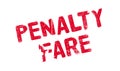 Penalty Fare rubber stamp Royalty Free Stock Photo