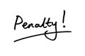Penalty Royalty Free Stock Photo