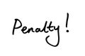 Penalty Royalty Free Stock Photo