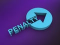 penalty word on purple