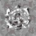 Penance grey camouflage emblem. Vector Illustration. EPS10