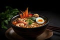 Penang Asam Laksa Dish. Generative AI