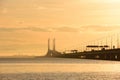 Penang Bridge Sunrise Royalty Free Stock Photo