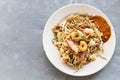 Penang Char Mee Sua or stir fried mee sua served on plate Royalty Free Stock Photo