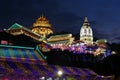 Penang Kek lok si Temple at night. Royalty Free Stock Photo