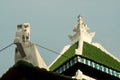 Penang, Malaysia - August 9, 2015: Temple with intricate ornamentation