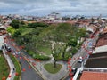 Aerial view of George Town city, Penang. Royalty Free Stock Photo