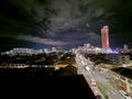 Cityscape of George Town city at night. Royalty Free Stock Photo