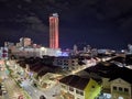 Cityscape of George Town city at night. Royalty Free Stock Photo