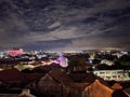 Cityscape of George Town city at night. Royalty Free Stock Photo