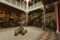 A traditional Nyonya inner courtyard at the Pinang Peranakan Mansion in Penang, Malaysia Royalty Free Stock Photo