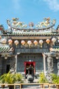 Georgetown street Hainan Thean Hou Temple in Penang, Malaysia