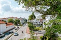 Panoramic view of Georgetown street in Penang, Malaysia