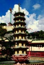 Penang, Malaysia: Kek Lok Si Temple Lotus Pagoda Royalty Free Stock Photo