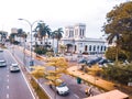 Penang, Malaysia - May 23, 2016 : Old buildings view from a bridge Royalty Free Stock Photo