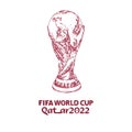 Penang, Malaysia - November 10, 2022. FIFA World Cup Qatar 2022 logo vector.