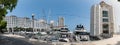 Penang, Malaysia - November 13, 2019 : Panoramic view of The Straits Quay marina for yacht and private boat parking in Penang Royalty Free Stock Photo