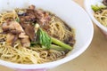 Penang Wanton Mee Noodle Closeup Royalty Free Stock Photo